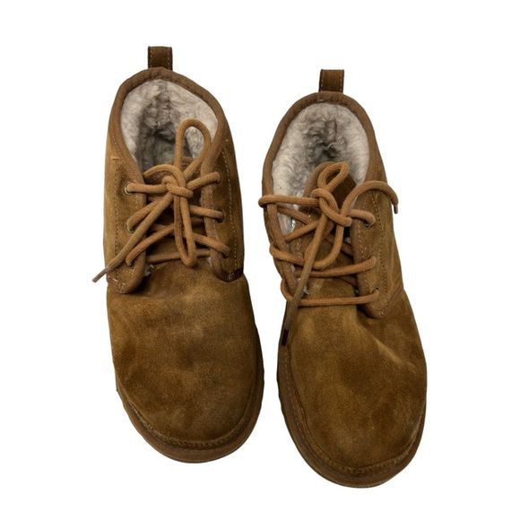 Ugg Neumel boots mens 8 brown suede lace up shoes womens 9 chukka main image 6